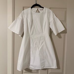 Olivaceous White Dress